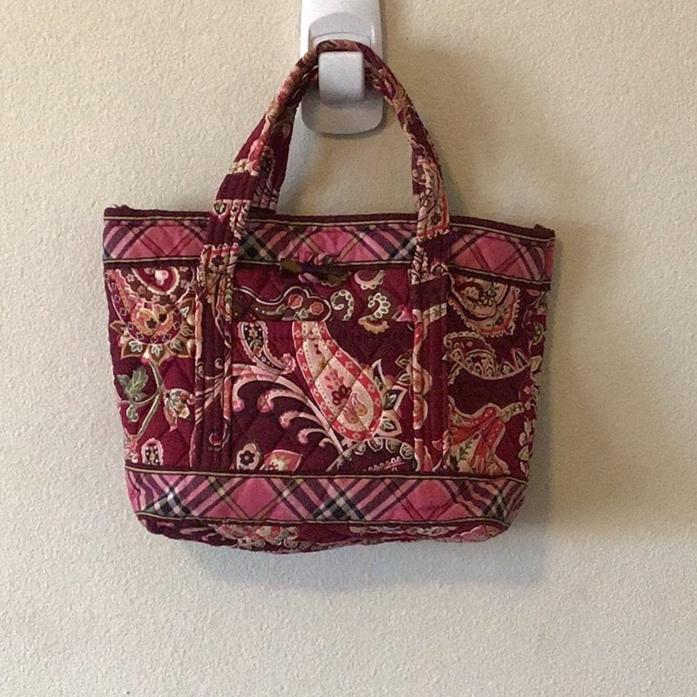 Piccadilly plum Vera small toggle tote